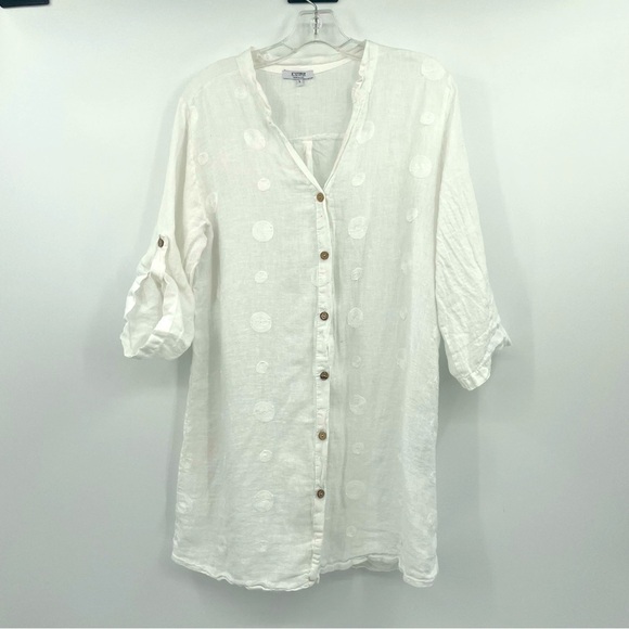 Rosemaine 100% Linen Tunic – Made in Italy – Size Large - Picture 1 of 7